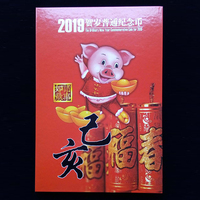 2019猪年流通纪念币（5枚套装）带册子