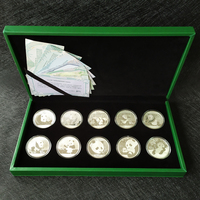 2013年—2023年熊猫银币999纯银央行发行全新保真带说明书礼盒