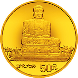 台湾风光金银纪念币（第2组）1/2盎司圆形金质纪念币背面图案