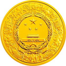 2012中国壬辰（龙）年金银纪念币1/10盎司圆形金质纪念币正面图案