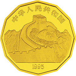 中国近代名画系列金银纪念币（第2组）1/2盎司十二边形金质纪念币正面图案