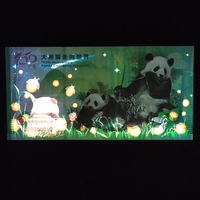 大熊猫走向世界150周年纪念券单枚十连号整刀百连号双连体四连体十二连体24连体整版、24连体铂金带边