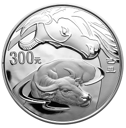 2009中国己丑（牛）年1公斤纪念银币背面图案